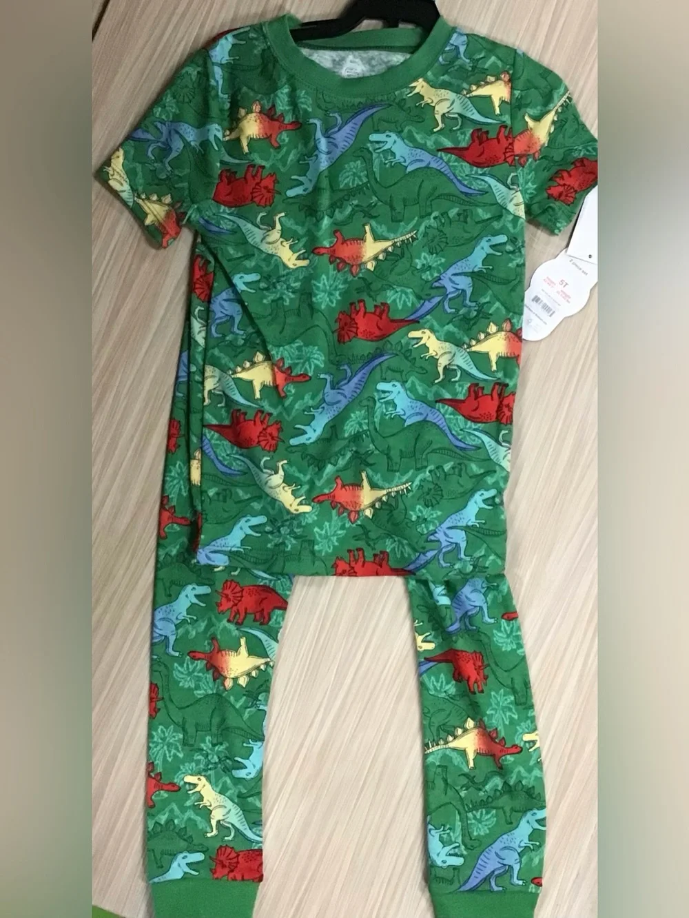 Wonder Nation Toddler Cotton Sleep Tee and Pants Pajama Set, 2-Piece